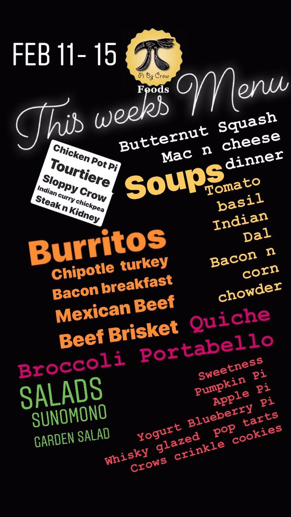 PiByCrow's tweet image. This weeks Pi shop menu
#madewithlove #uptownbagtown