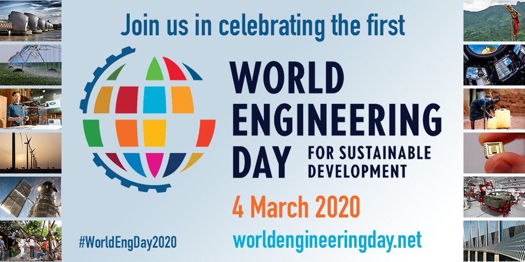 EngAustralia's tweet photo. In celebration of World Engineering Day on 4 March 2020, 
@wfeo is hosting a competition for the best ideas and projects from young engineers around the world, who are progressing the UN Sustainable Development Goals through engineering. For more info: https://t.co/mxOPH3TvGo https://t.co/xmcjTaKzXL