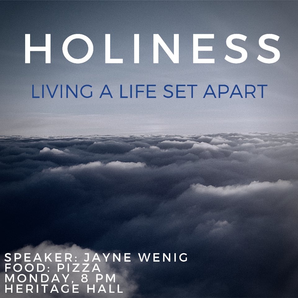Join us tonight for BadgerLife! Jayne Wenig will be sharing a message on holiness and grace! 

8:00 in Heritage Hall

Free pizza, too! 🍕🍕🍕