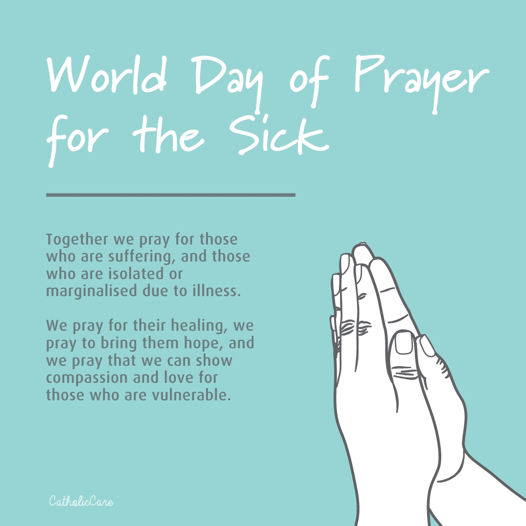 Today we pray for all those who are suffering 🙏 
Let us extend our prayers to the families and individuals who are grieving the loss of a loved one ❤️

#cathcare #pray #WorldDayOfPrayer #prayer #love