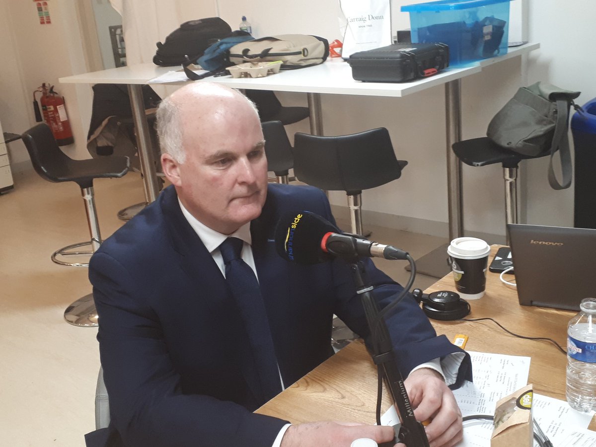 shannonsidenews's tweet photo. Joe Flaherty talking to us here at our news desk at the count centre in Athlone #LongWest #GE2020 #SSGE20 https://t.co/pPMWHW88H9