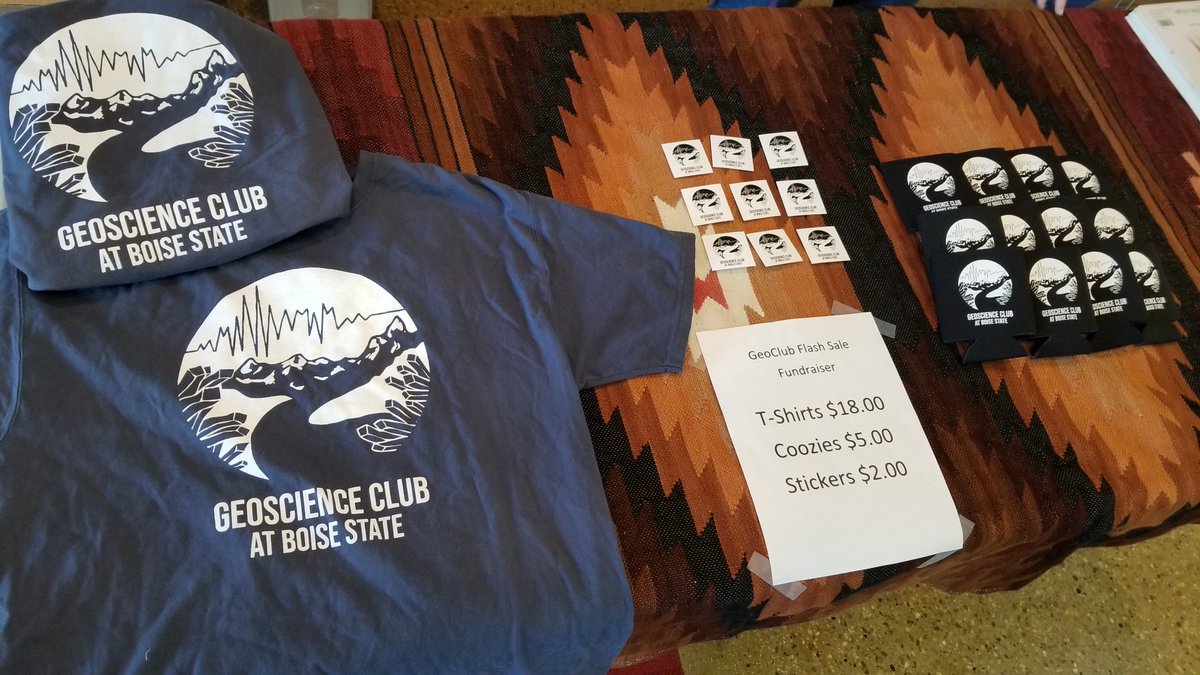 SciJerry's tweet photo. Get ahold of me if you want some Boise State Geoscience Club swag! #GeoClub #BoiseStateGeos https://t.co/gvc3aa6PCK