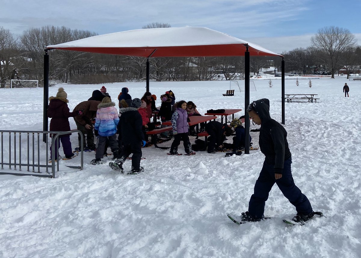 studiowalters's tweet photo. Snow on Saturday = Snowshoeing on Monday! #ELvision4learning @Clay3EL @rlars7 @WerlingerTova @tbeekmann https://t.co/ML6BvegSTl
