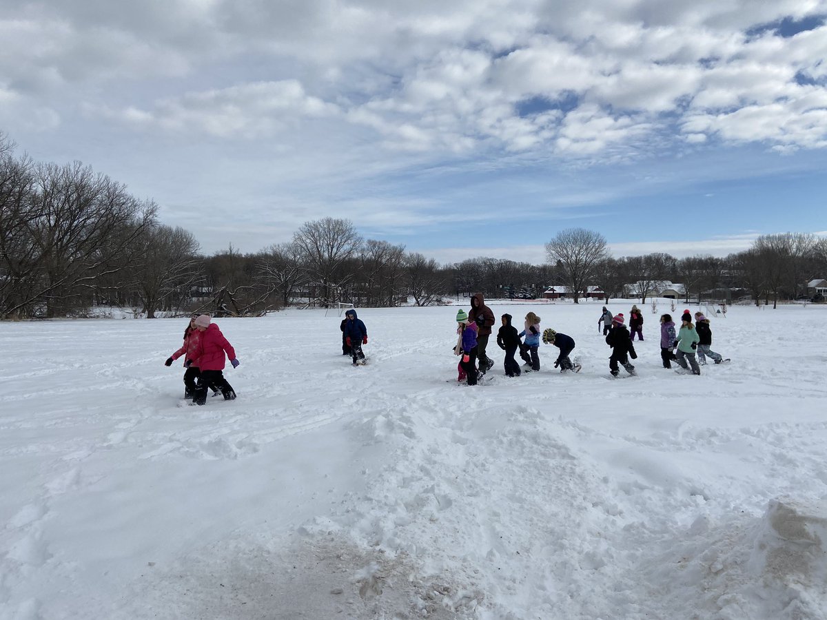 studiowalters's tweet photo. Snow on Saturday = Snowshoeing on Monday! #ELvision4learning @Clay3EL @rlars7 @WerlingerTova @tbeekmann https://t.co/ML6BvegSTl