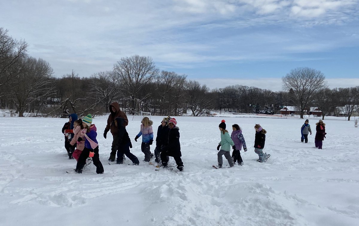 studiowalters's tweet photo. Snow on Saturday = Snowshoeing on Monday! #ELvision4learning @Clay3EL @rlars7 @WerlingerTova @tbeekmann https://t.co/ML6BvegSTl