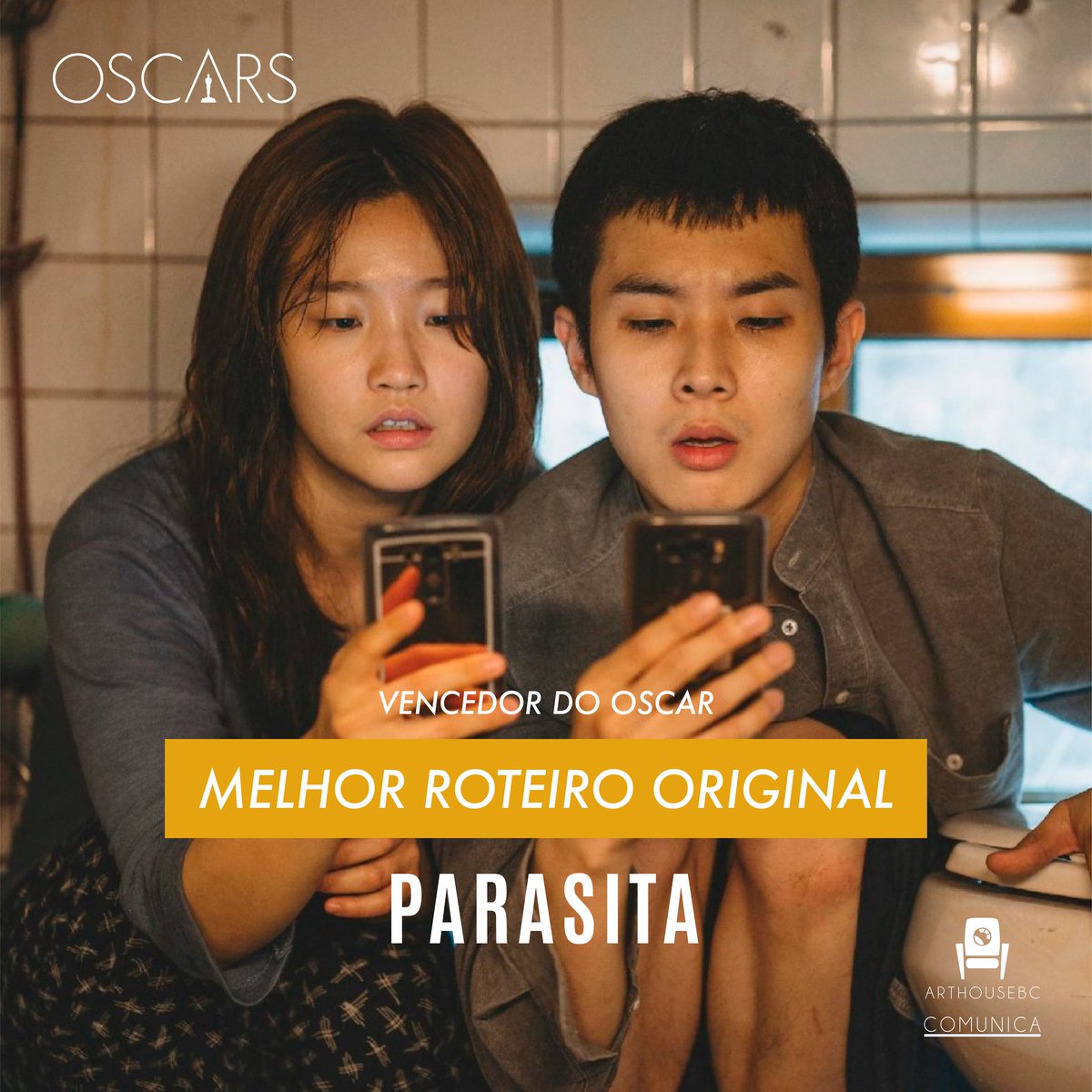 arthousebc's tweet photo. 'Parasita' segue em cartaz essa semana na Arthouse. Em breve estaremos disponibilizando nossa programação. Fique ligado! #parasita #oscar #oscar2020 #bongjoonho #parasite #arthousebc #BC #cinema #cinemacoreano https://t.co/zid3UzrryJ