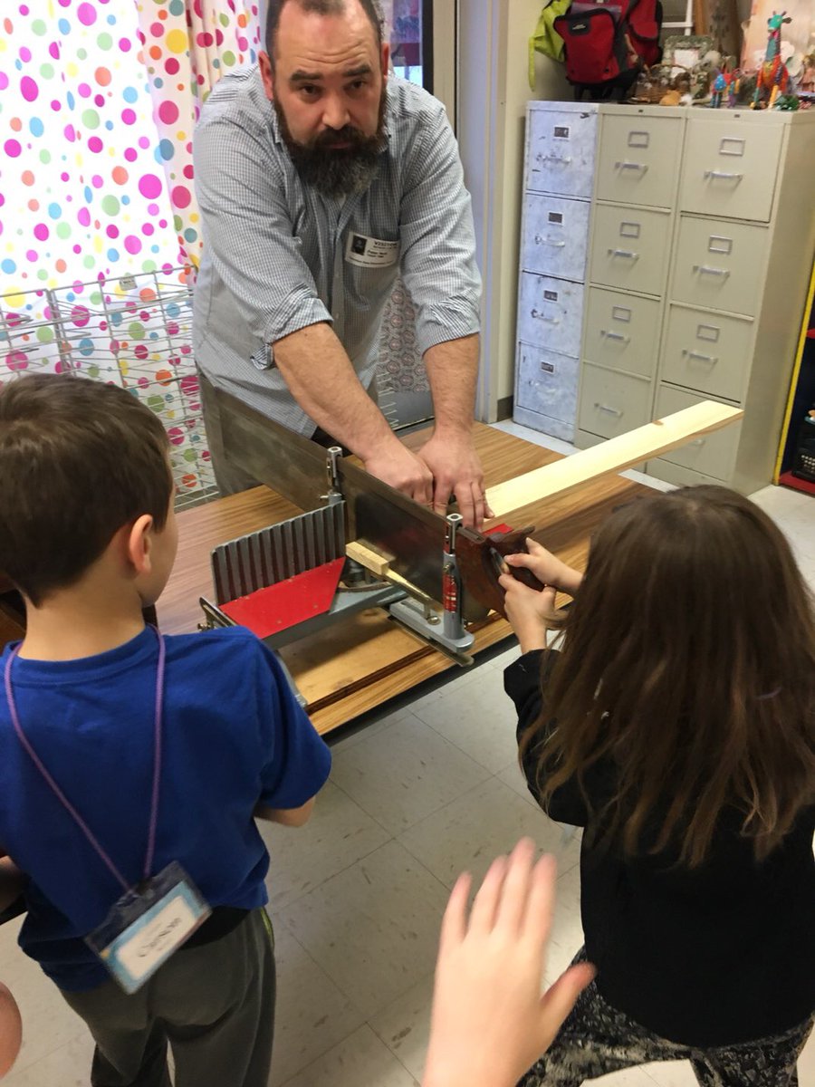 Tiger Time students use a hand drill and a manual saw to make a birdhouse. This is so much fun! #tvtigers2020 <a href="/drlanaluttrell/">Lana Luttrell</a>