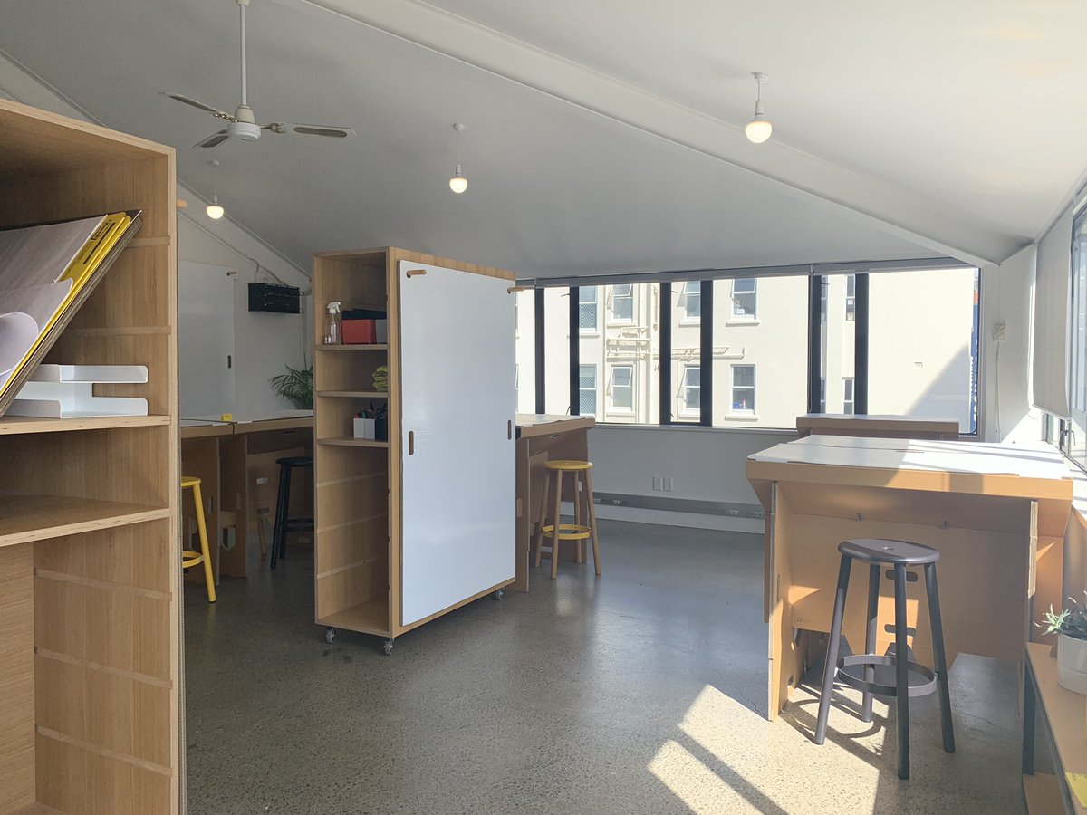 charlottehinton's tweet photo. Love a good workshop space with heaps of natural lighting. Check out https://t.co/H7Ai4j4x3q. This little gem is up on Vivian Street. Here for a day of talks and workshops with @agilewelly and #wellyBAM https://t.co/IYOJ4ADCSv