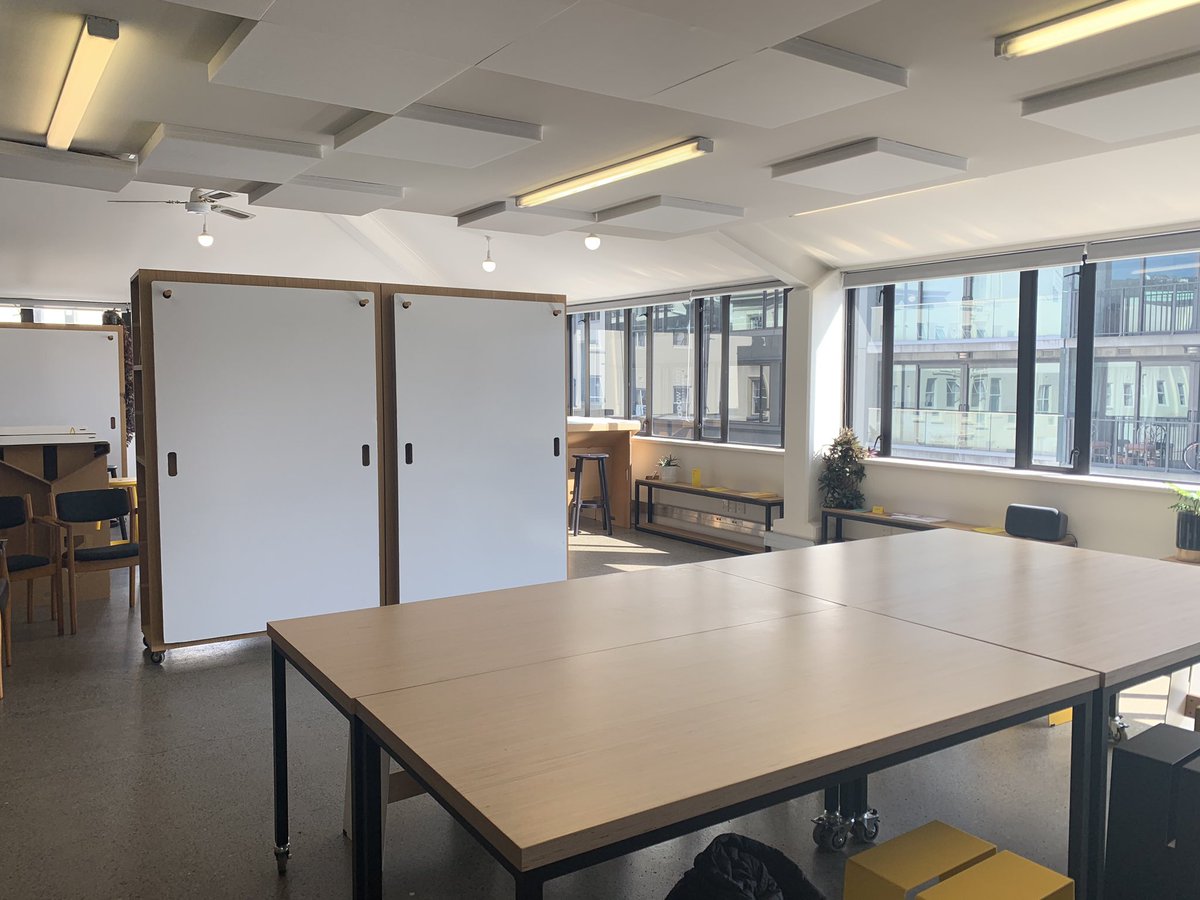 charlottehinton's tweet photo. Love a good workshop space with heaps of natural lighting. Check out https://t.co/H7Ai4j4x3q. This little gem is up on Vivian Street. Here for a day of talks and workshops with @agilewelly and #wellyBAM https://t.co/IYOJ4ADCSv