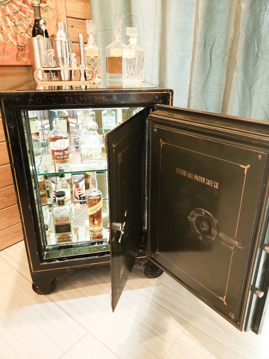 digitalsafes's tweet photo. A fun thing we like to do is find old safes and customize the insides. Our custom bar safes are a neat way to include a showpiece in your home bar! These are one off pieces, please call to see what we have in stock https://t.co/kAodsb5Zjy https://t.co/uRCFCHyx9Z