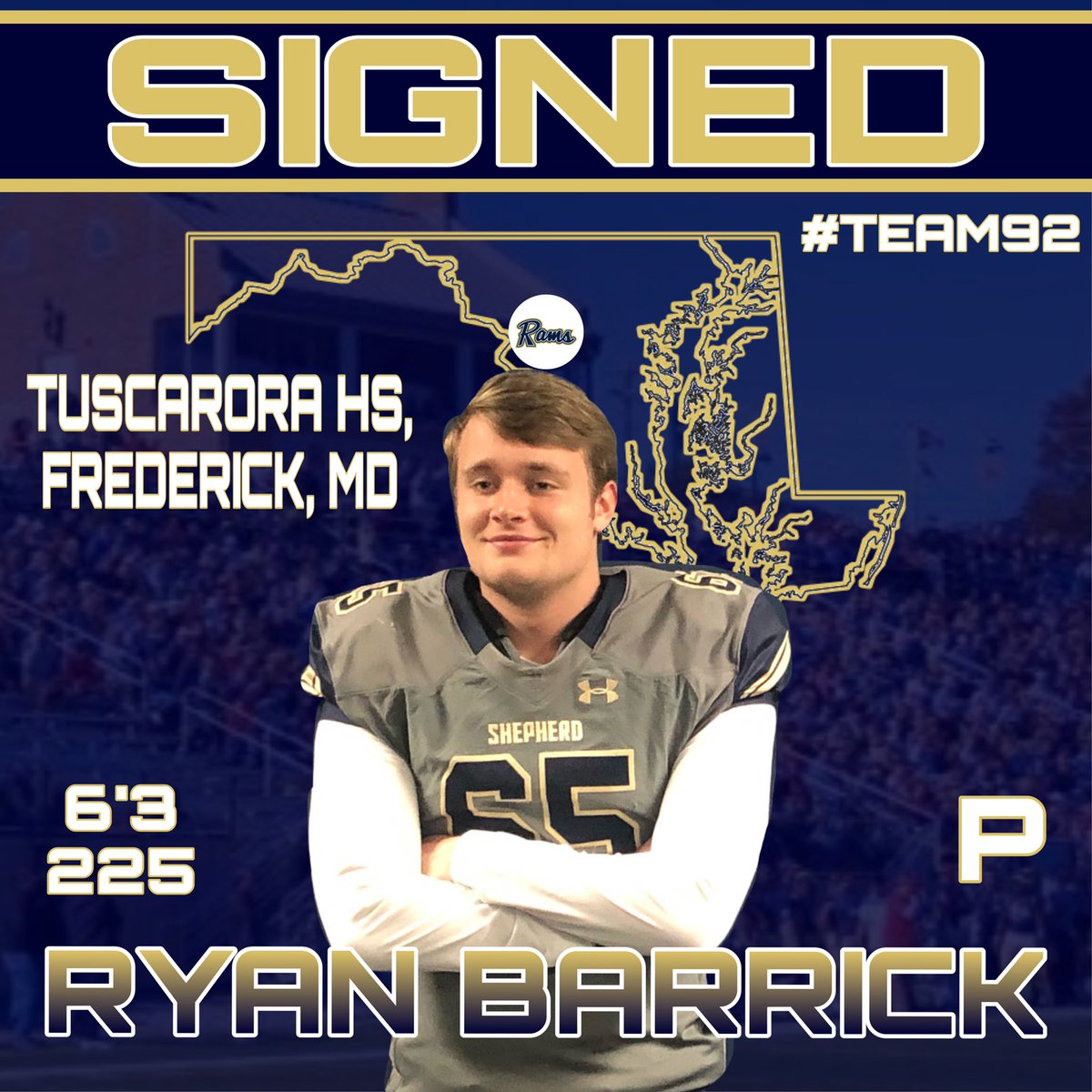 Welcome Ryan Barrick to the Ram Family!!!