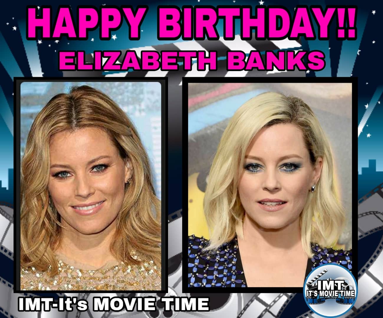 Happy Birthday to the very Beautiful Elizabeth Banks!! The actress is celebrating 46 years. 