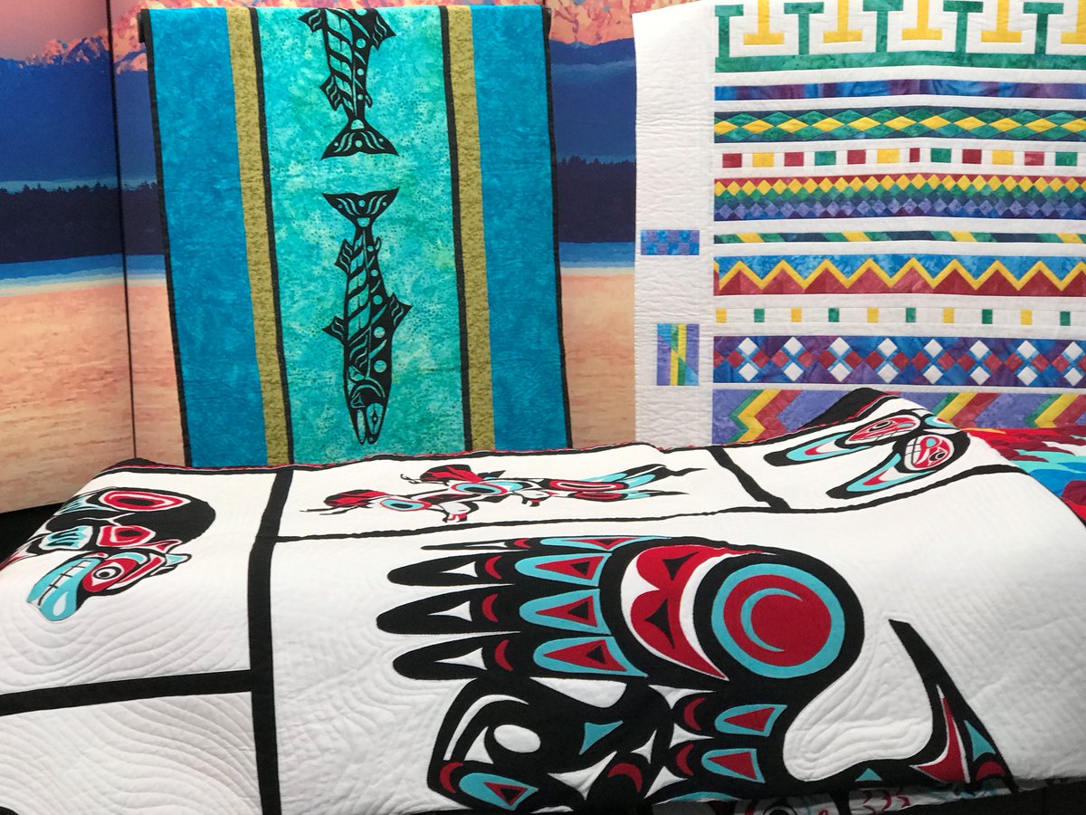 NewDayNW's tweet image. Over 30 quilts representing regional styles will be on display at the The Tulalip Tribes Administration Building Feb. 11th-13th in exhibit "Quilts from Indian Country"  Watch the interview: bit.ly/37dc7Aw 

#newdaynw #inspirednative #lakota #lakotasioux #lummi #tulalip