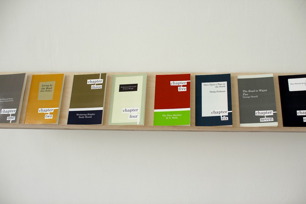 'This Journey is a Book' is a site-specific artwork made for Peckham Library, comprised of ten books (or chapters) scattered right across the library's collection.  #AliceWalker #BenOkri #Blurb #CassArt #EmilyBronte #FedericoGarciaLorca #GeorgeOrwell chrisgibsonart.com/art-and-exhibi…