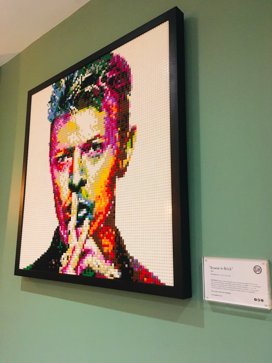 david bowie lego portrait