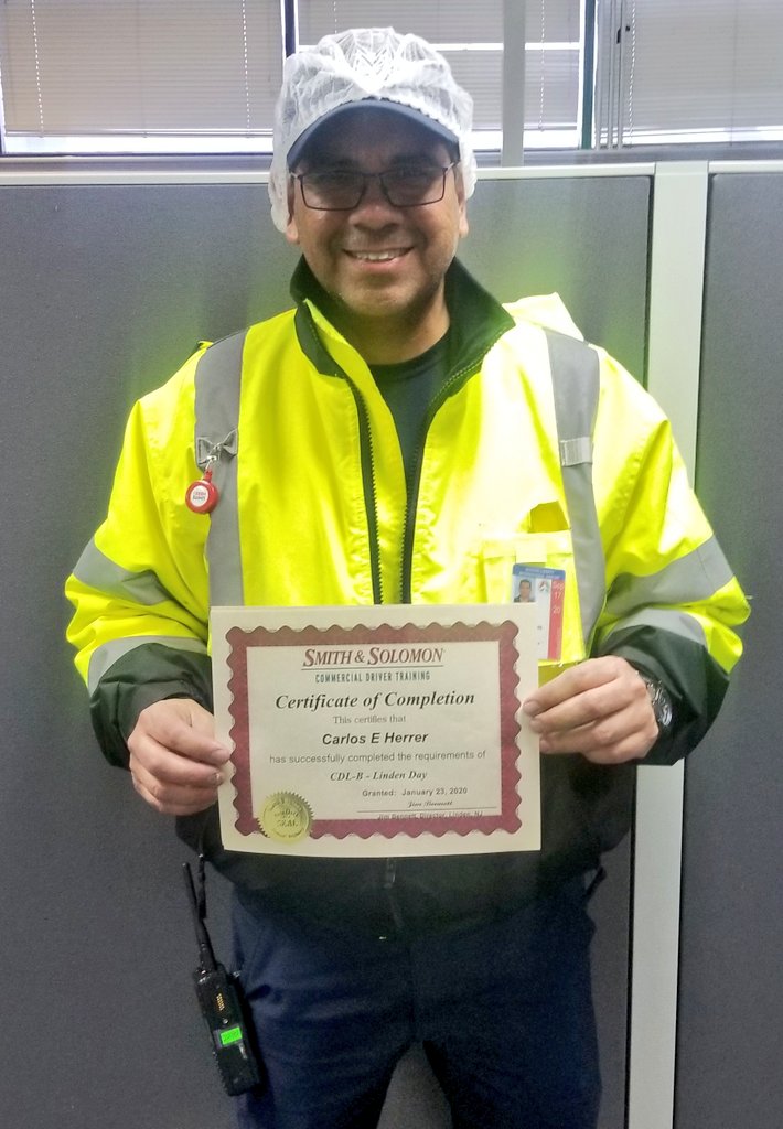 I love when our Transportation Drivers come to see me with excitement of being CDL licensed!! 😊😊😊 Congrats Carlos Herrer!!!!! #heshappy #makesmehappy <a href="/vinodrbollam/">Vinod Bollampally</a> #EWRCatering #United <a href="/weareunited/">We Are United</a>