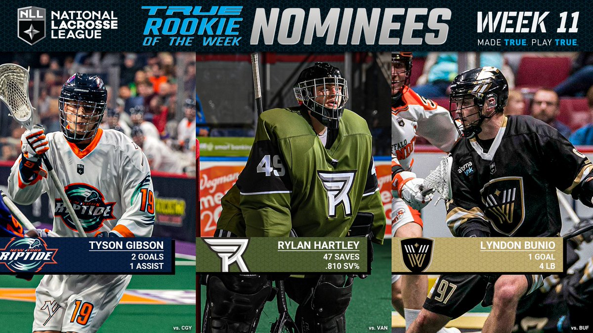 The nominees are in for the TRUE Rookie of the Week!

@tysongibson19 | Rylan Hartley | <a href="/LyndonBunio/">Lyndon Bunio</a> 

🗳 Poll below ⬇️

#PlayTRUE #TRUEROTW @PlayTRUELax