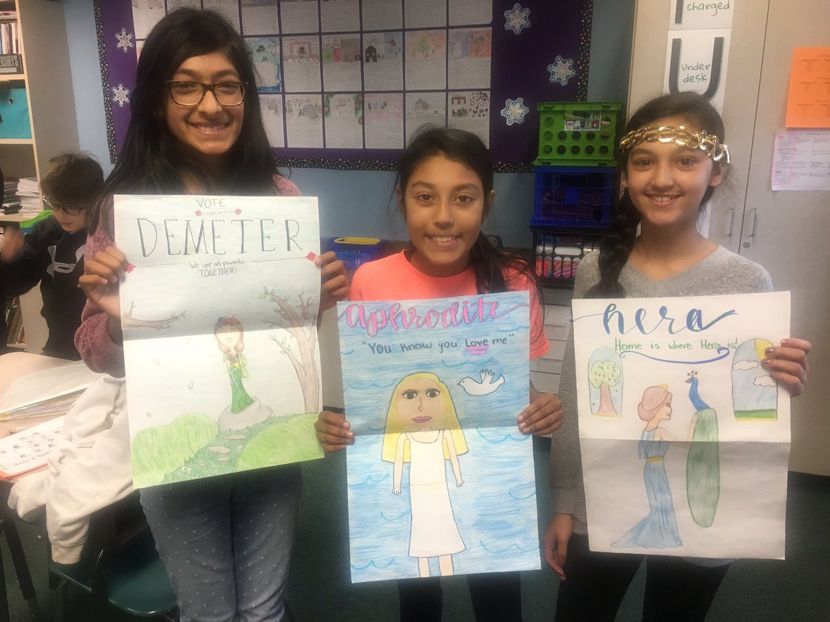 Day 1 of Greek god presentations! 🌞⚡️🌊🍇💘🔱<a href="/EubanksDragons/">Eubanks Intermediate</a>