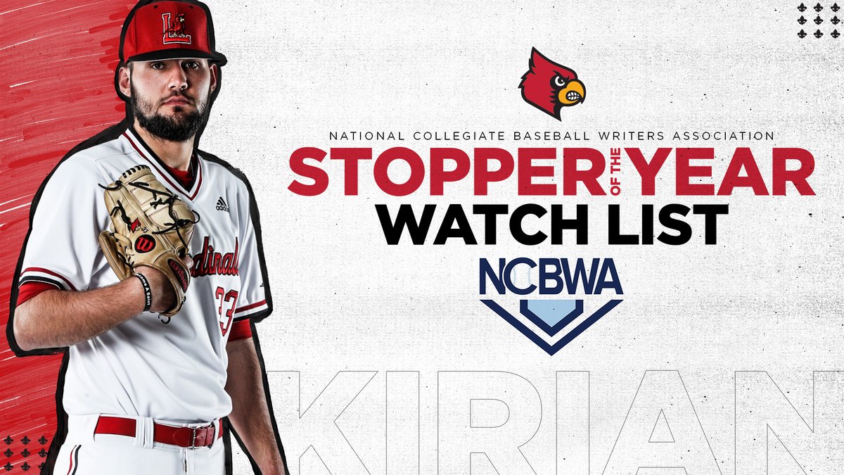LouisvilleBSB's tweet photo. 🛑 Preseason Watch List

@mkirian1025 ➡️ @NCBWA Stopper of the Year

#L1C4 https://t.co/pJ9tSD52GZ