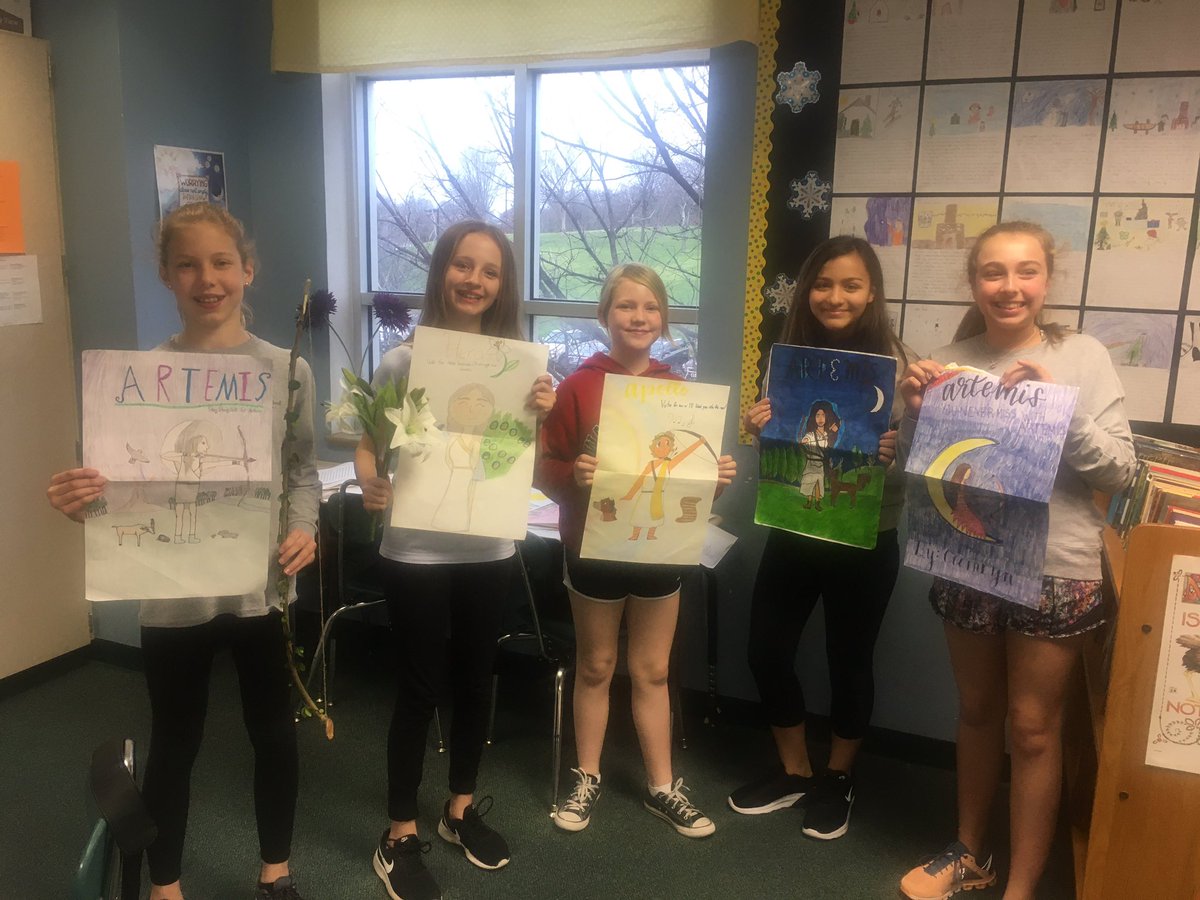 Day 1 of Greek god presentations! 🌞⚡️🌊🍇💘🔱<a href="/EubanksDragons/">Eubanks Intermediate</a>