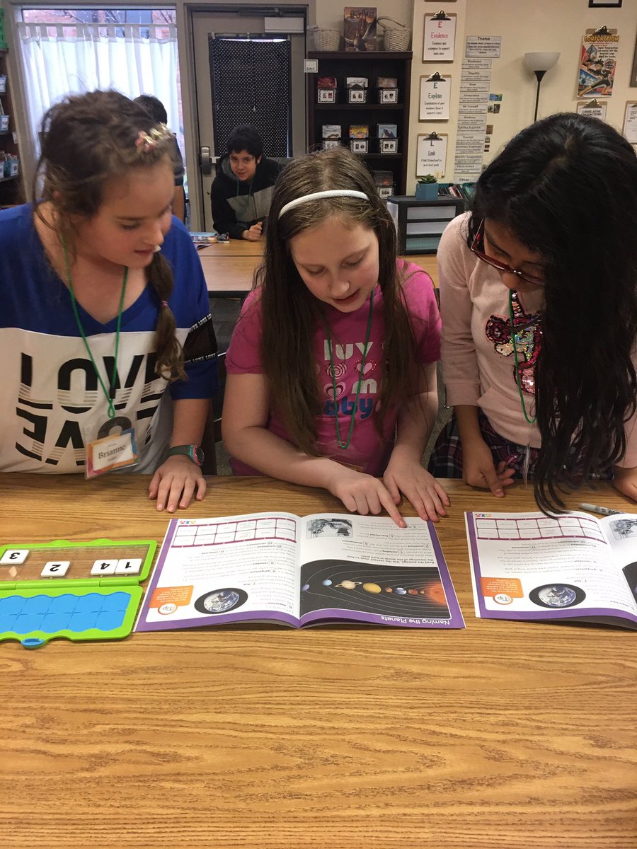 TVTigerTime's tweet photo. Fifth graders used their Tiger Time class to read informational text in order to be better prepared for Wednesday's science test.  They demonstrated how much they knew by completing Versa Tiles puzzles with their friends. #tvtigers2020 @drlanaluttrell https://t.co/fjTF5Lo8Mv