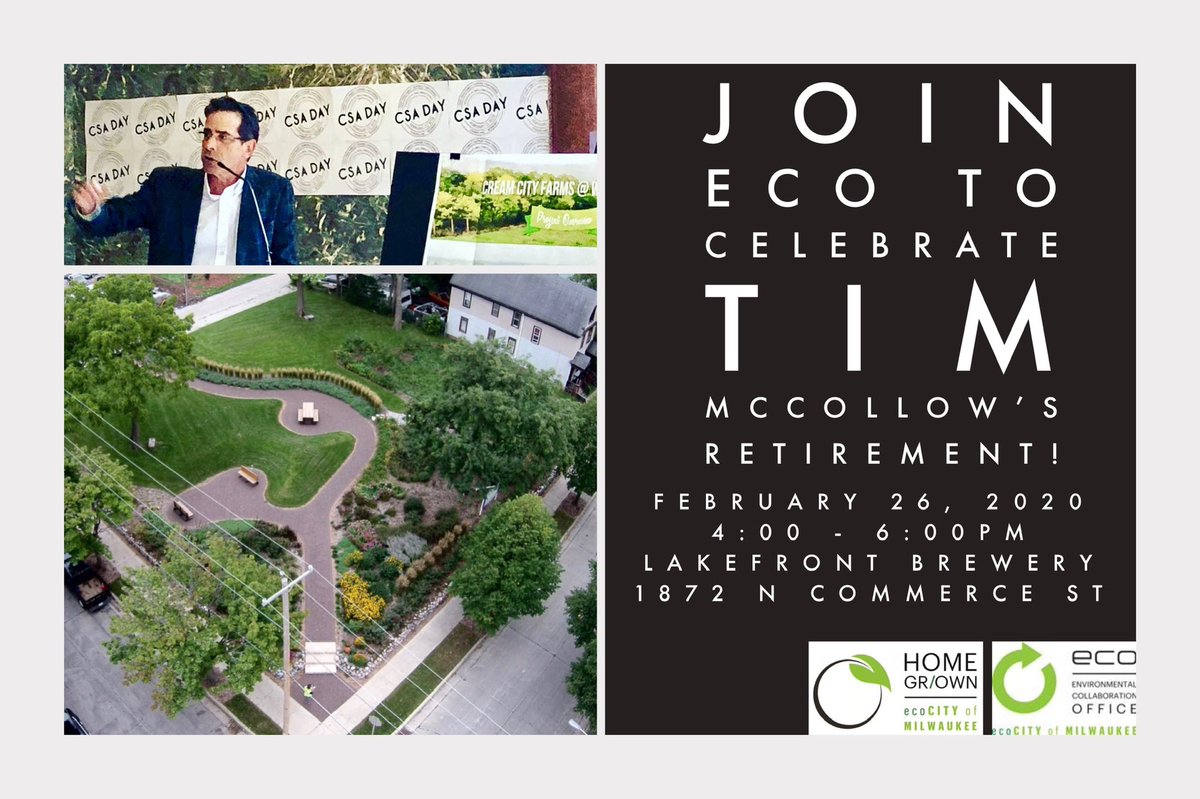 Join us as we celebrate HOME GR/OWN’s Tim McCollow’s retirement from City Hall!