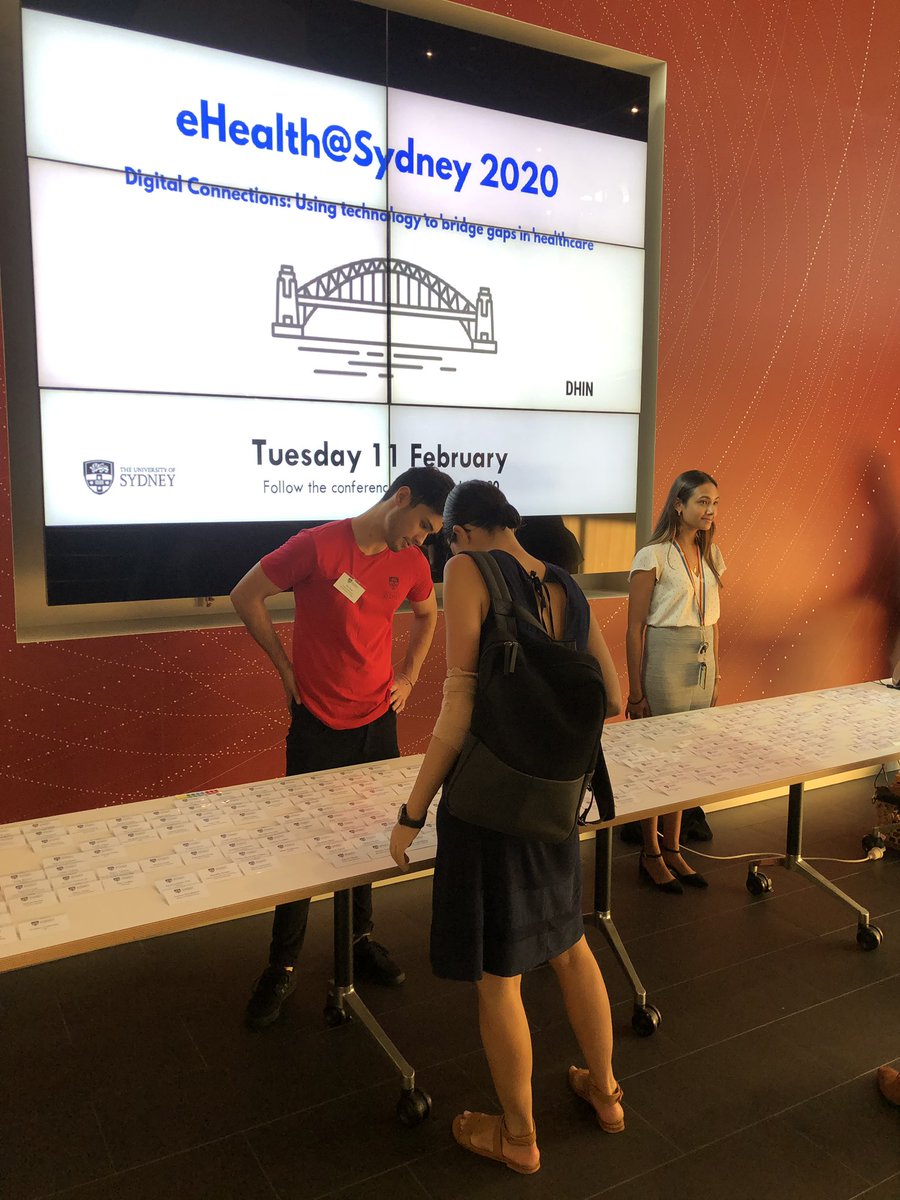 syd_health's tweet photo. We’re at #SydeHealth2020 hosted by @Sydney_Uni @digitalhealthn to explore the transformative power of technology for healthcare! Looking forward to hearing the new #eHealth ideas emerging from our HDR’s and ECR’s on personalising care and addressing imbalances 👏 https://t.co/kzdyfTngBD