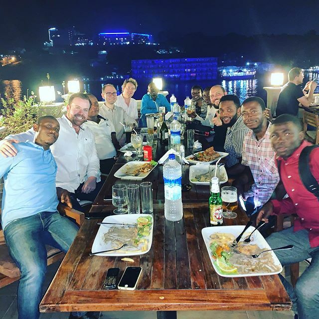 Celebrating supper with the @thelnpsl @sunscreenit_asset_disposal team with @askewadam @stevenjcutter #letsmakeITbetter #bespokereels