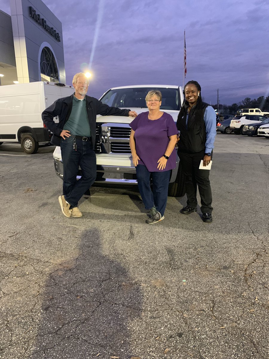 CdjrAtlanta's tweet photo. Congrats to Mr. and Mrs. Stanfield for their purchase of a 2019 RAM 1500!! 
Enjoy your new truck!!!
-
-
#mopar #moparrides #moparnation #ramtrucks #ramnation #ramcountry #trucksdaily #moparornocar #trucklife #atlantacars #carsforsale #cardealer #itsahendrickthing https://t.co/J2rV7vfv2E