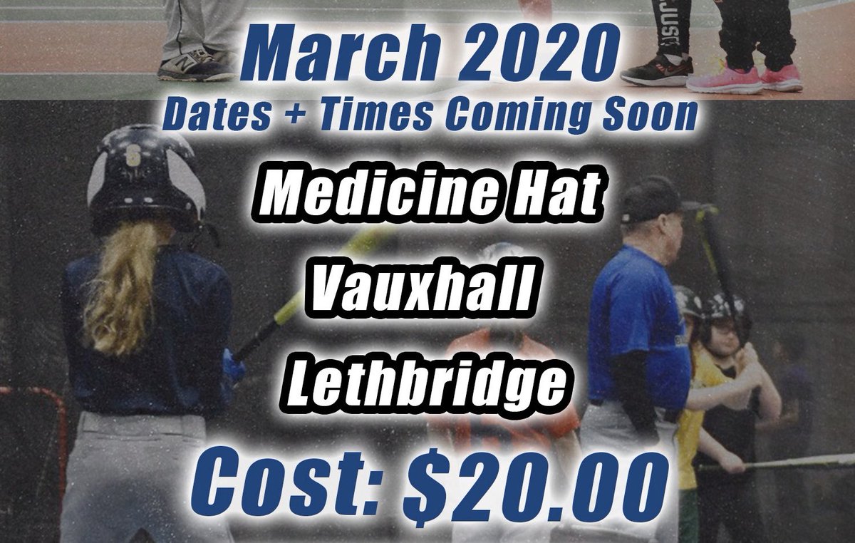 For anyone interested in the Female Baseball Clinics in Medicine Hat, Vauxhall, and Lethbridge, we will be changing the clinic dates to March 2020! Be on the lookout as we update specific dates in March soon! <a href="/GirlsBaseballAB/">Alberta Girls Baseball</a>
