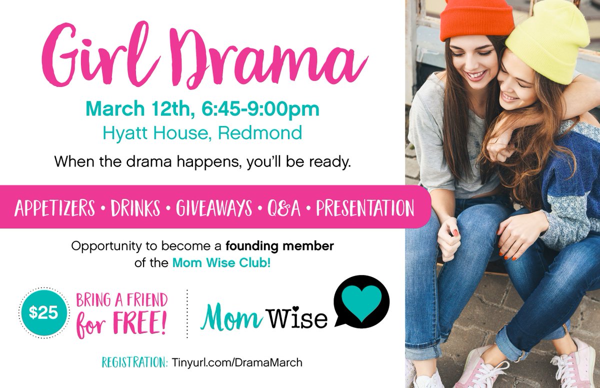 Your daughter is depending on you. Are you ready?

Join me for a presentation on how to best support your daughter through the ups and downs of social life.

dramamarch.eventbrite.com