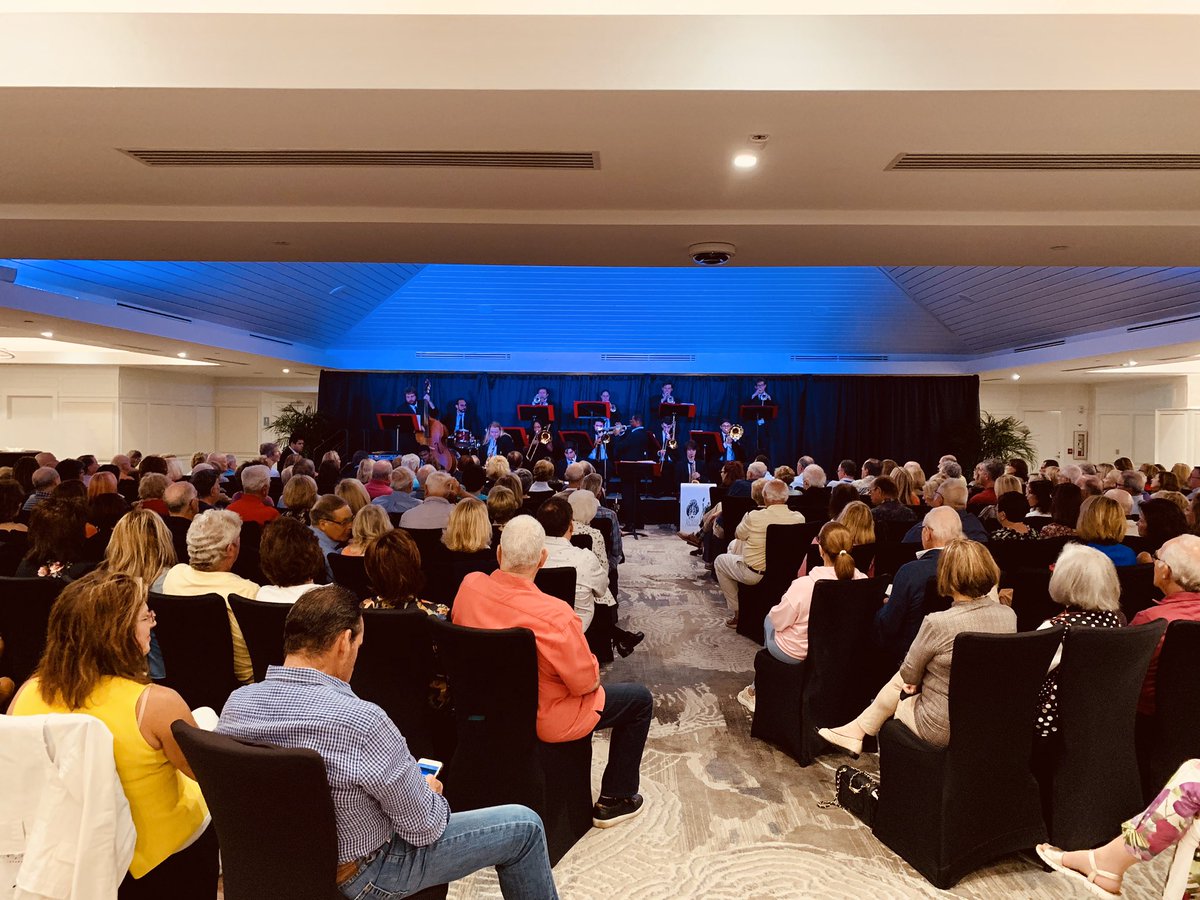 Dr. Courtney Jones and the @FloridaAtlantic Jazz Orchestra performing for our friends at St. Andrews Country Club. Love seeing FAU in the community! #JazzInParadise