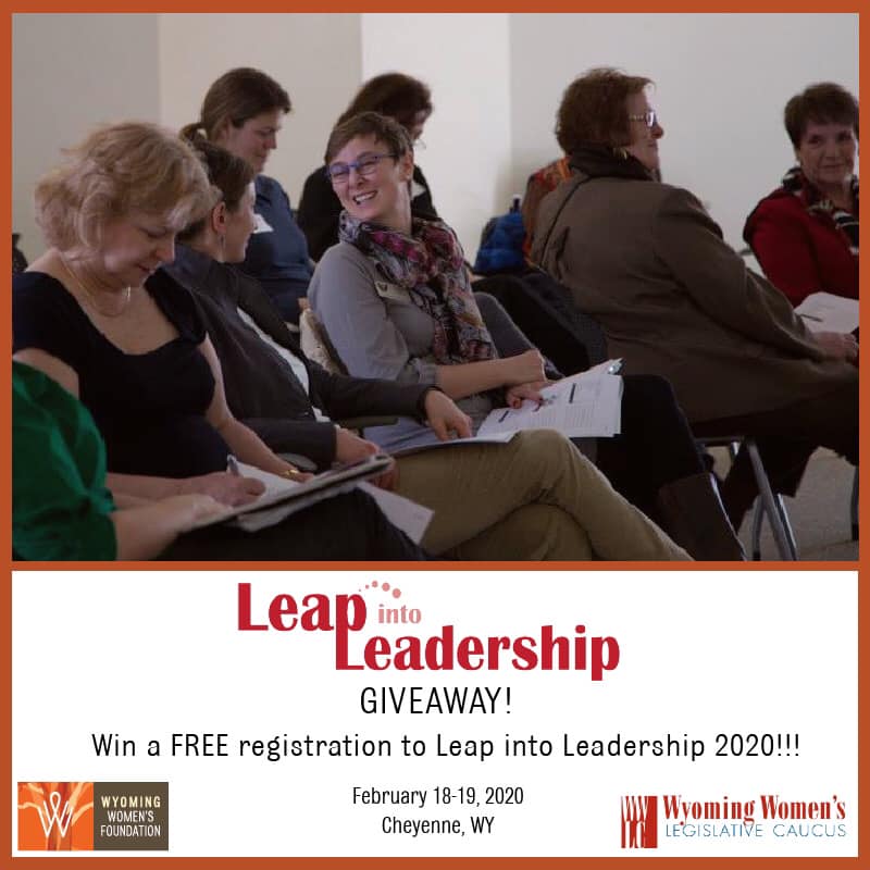 WyomingOST's tweet photo. The @WYwomen is giving away five free registrations to young women interested in attending Leap into Leadership 2020! Learn more at https://t.co/7HTOjZUh29. #leapintoleadership #wyomingwomensfoundation https://t.co/loW61IqcA4