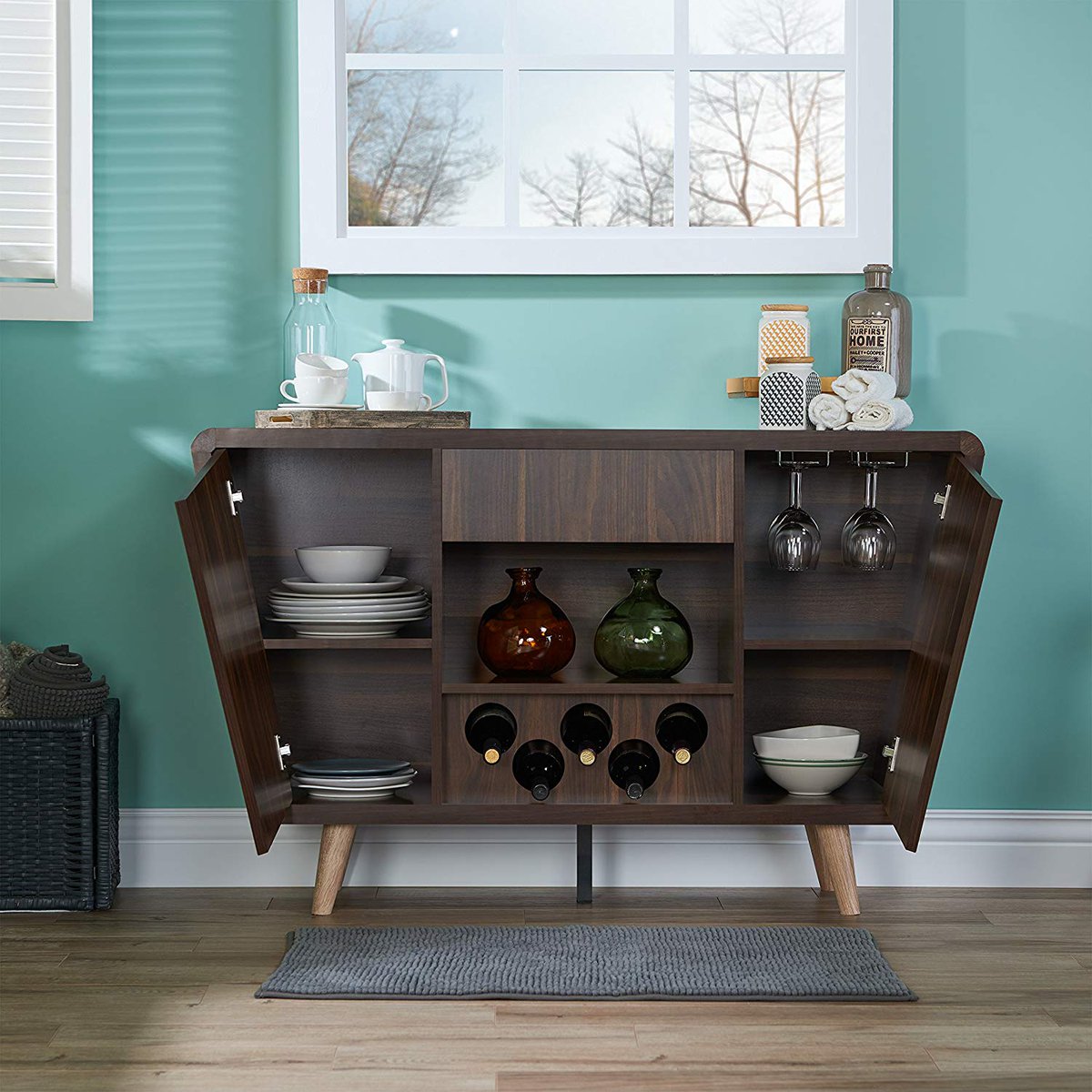 TheDarkSoulXXX's tweet image. #ioHOMES  Gwendalynn #MidCentury Buffet Server with Handless Drawer Storage, Wine Rack and Side Cabinets, Dark Walnut  #winelovers #MidCenturyModern #Realestate #HomeDecor click here: amzn.to/3bqK6so