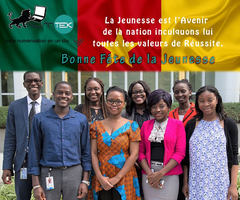 technonumtek's tweet image. C&apos;est  sur le thème de la 54ème édition de la fête nationale de la jeunesse : « Jeunesse, paix, décentralisation et participation à la gouvernance locale pour un Cameroun nouveau » ,que nous vous souhaitons une heureuse fête 😊.
#NumtekCameroun
#Bonnefetenationaledelajeunesse