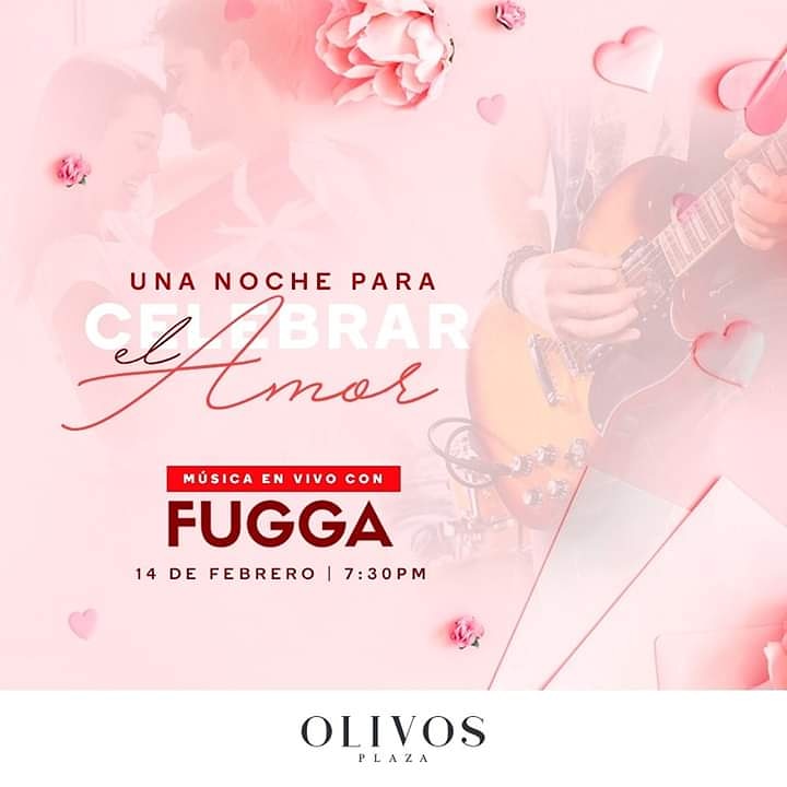fuggarock's tweet photo. Este viernes 14 de Febrero, acompañanos a Olivos Plaza. Celebremos con una noche buen ambiente y de baladas rock. Hora 7 p.m. https://t.co/2MBMukv5jq