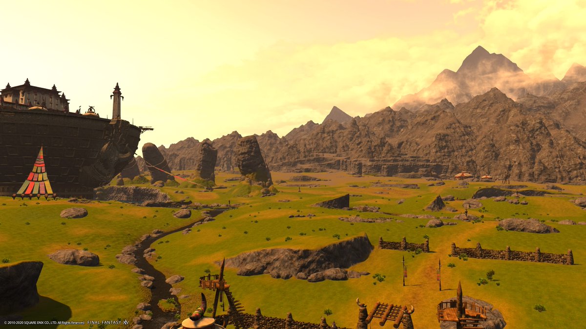 Chaotic_Noodle's tweet photo. From the ocean floor to the plains I have travelled #gposers #ffxivsnaps #rubysea #azimsteppe #stormblood #landscape https://t.co/IlIPXP3g0l