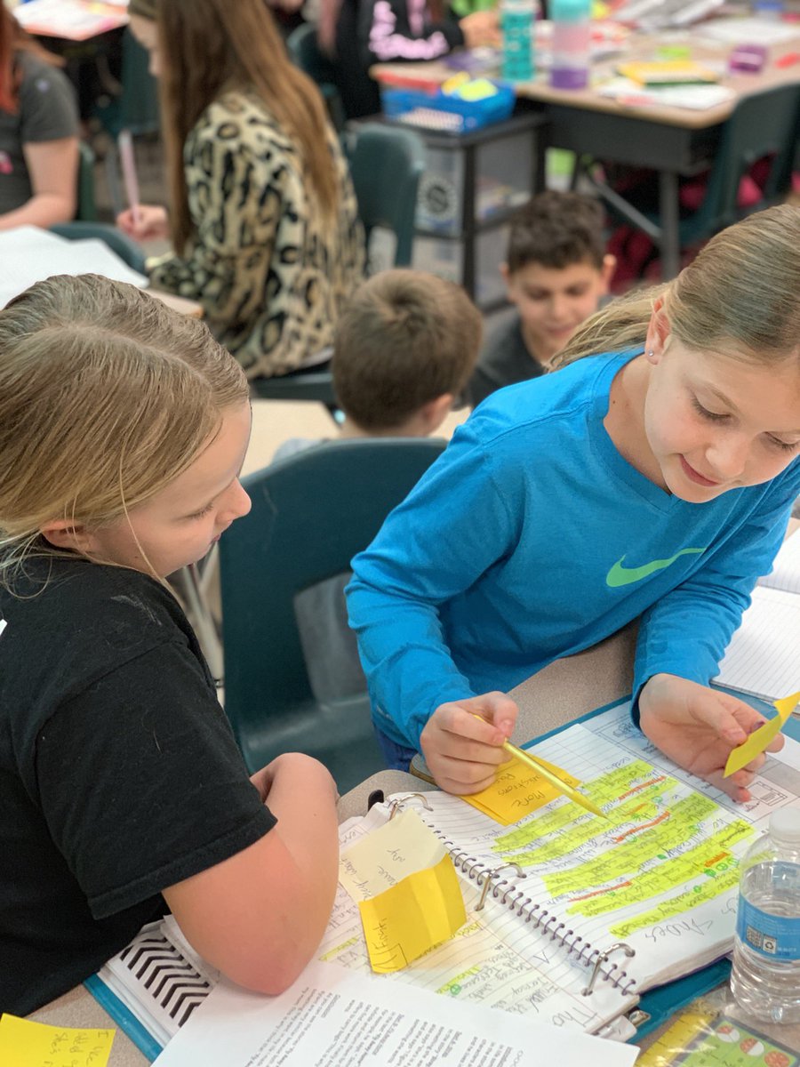 JoleneMoeser's tweet photo. See the power of mini-celebrations of the writing process! @MissR_Duello @sanders4th 3rd & 5th writers read each other’s writing like gold, give compliments & offer tips to make their literary essays even stronger. #duelearns #tcrwp https://t.co/qPx30gQYSd