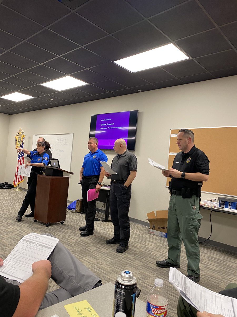 We kicked off hosting L.E.A.D. training with @WilCoSheriffPIO and @LawAgainstDrugs training over 55 instructors in educating our youth about drugs and violence in schools and on the streets!