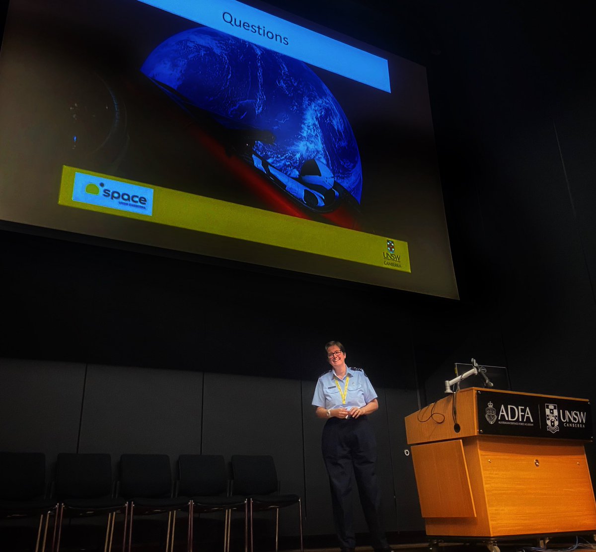 DrSkous's tweet image. So much to learn here at ADFA, as @Coleman_Ethics schools us on all things Space Ethics. Exploring the ethics of space debris &amp;amp; traffic management, space tourism, &amp;amp; space terrorism. So many fascinating ‘What ifs’ to consider! 🤔 #ForTheFutureWeLearn