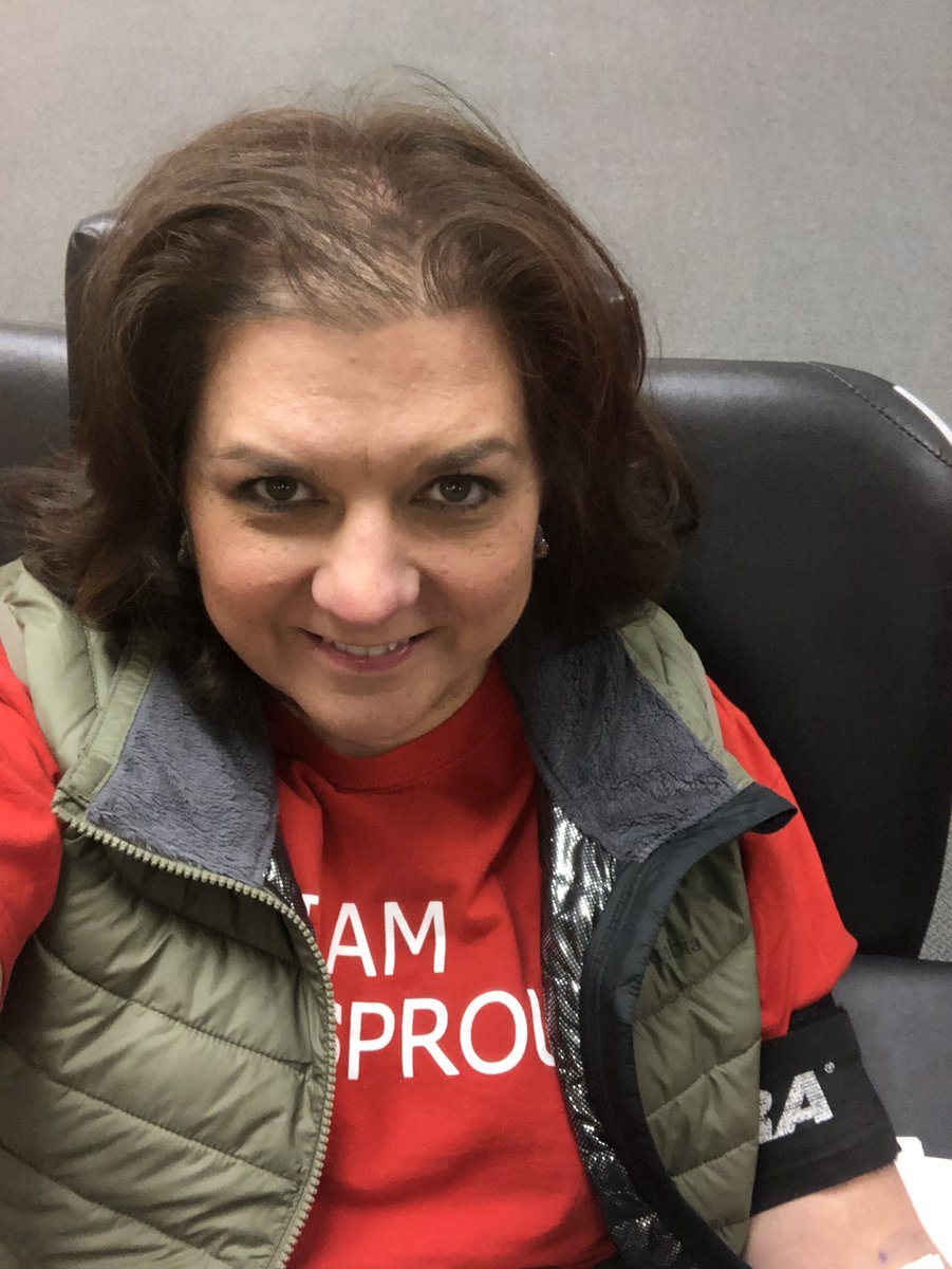 Just finishing my blood donation! <a href="/RedCross/">American Red Cross</a> blood drive <a href="/mcleanwildcats/">McLean Wildcats</a> was a great success! I got to talk to several 1st time donors. #wpsproud