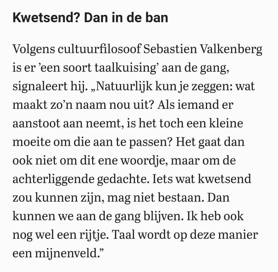 Dit is wel een hele goede uitleg van cultuurfilosoof Sebastian Valkenberg.#taaloorlog #woorden #woordenmeinenveld