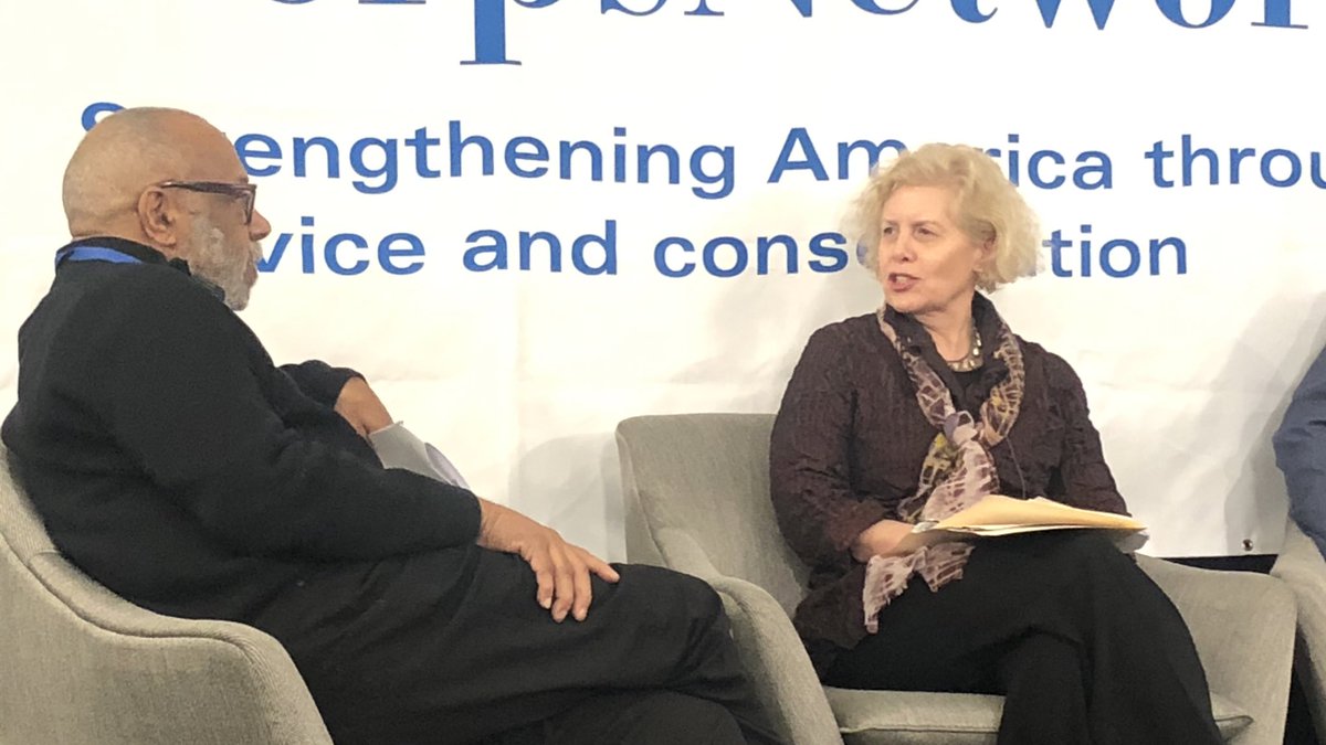 TheCorpsNetwork's tweet image. “Corps can help parks be resilient...Corps can help turn vacant lots into productive space.” - thank you Catherine Nagel of @CityParksAll for contributing to our discussion today about Corps &amp;amp; state and local parks #CorpsWork #21CSC