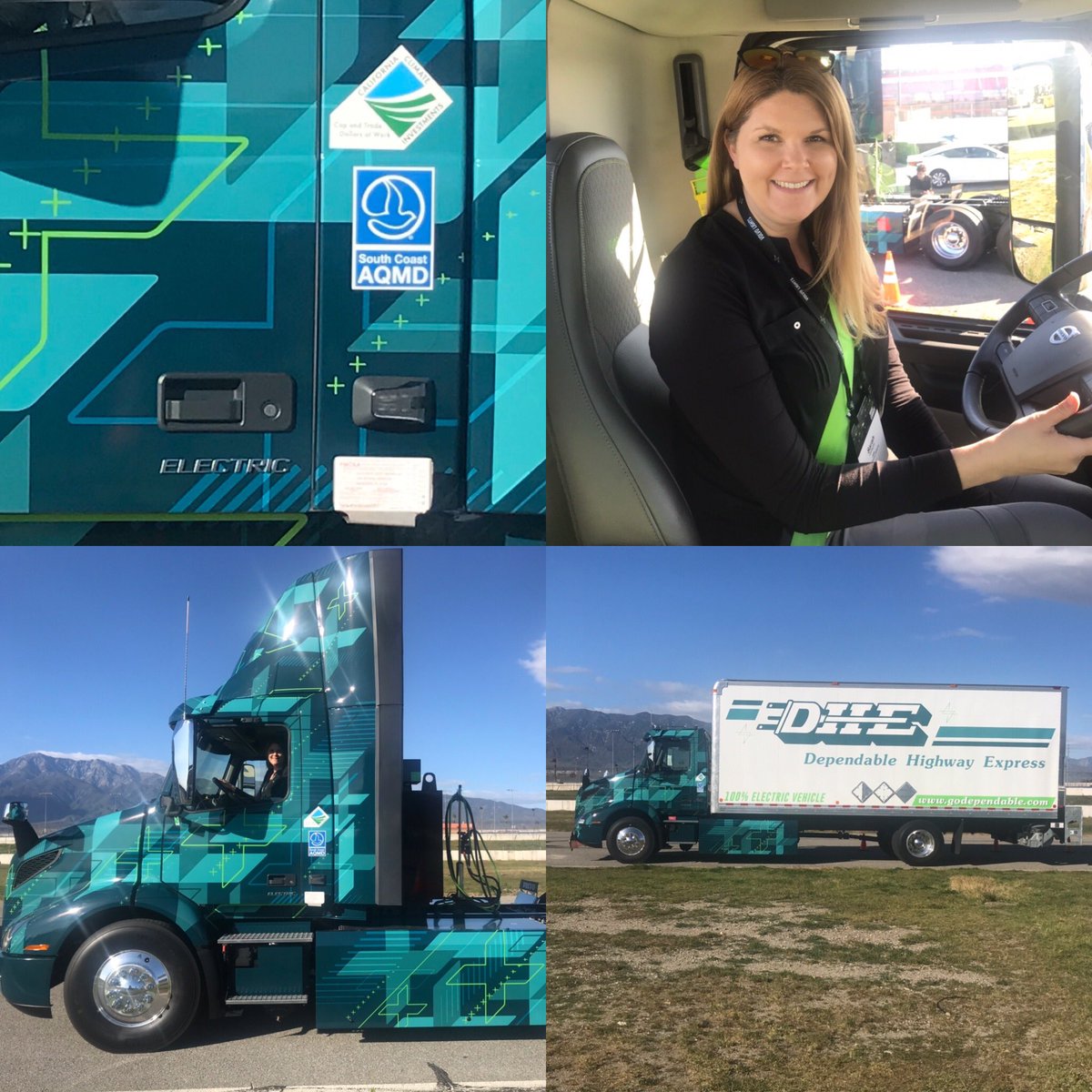 Today I got to drive the pilot Volvo VNR #batteryelectric truck at the Auto Club Speedway! I was amazed by how smooth it was to drive. DHE &amp; NFI will pilot the truck in their daily freight hauling routes as part of the #VolvoLIGHTS project.
#caclimateinvestments