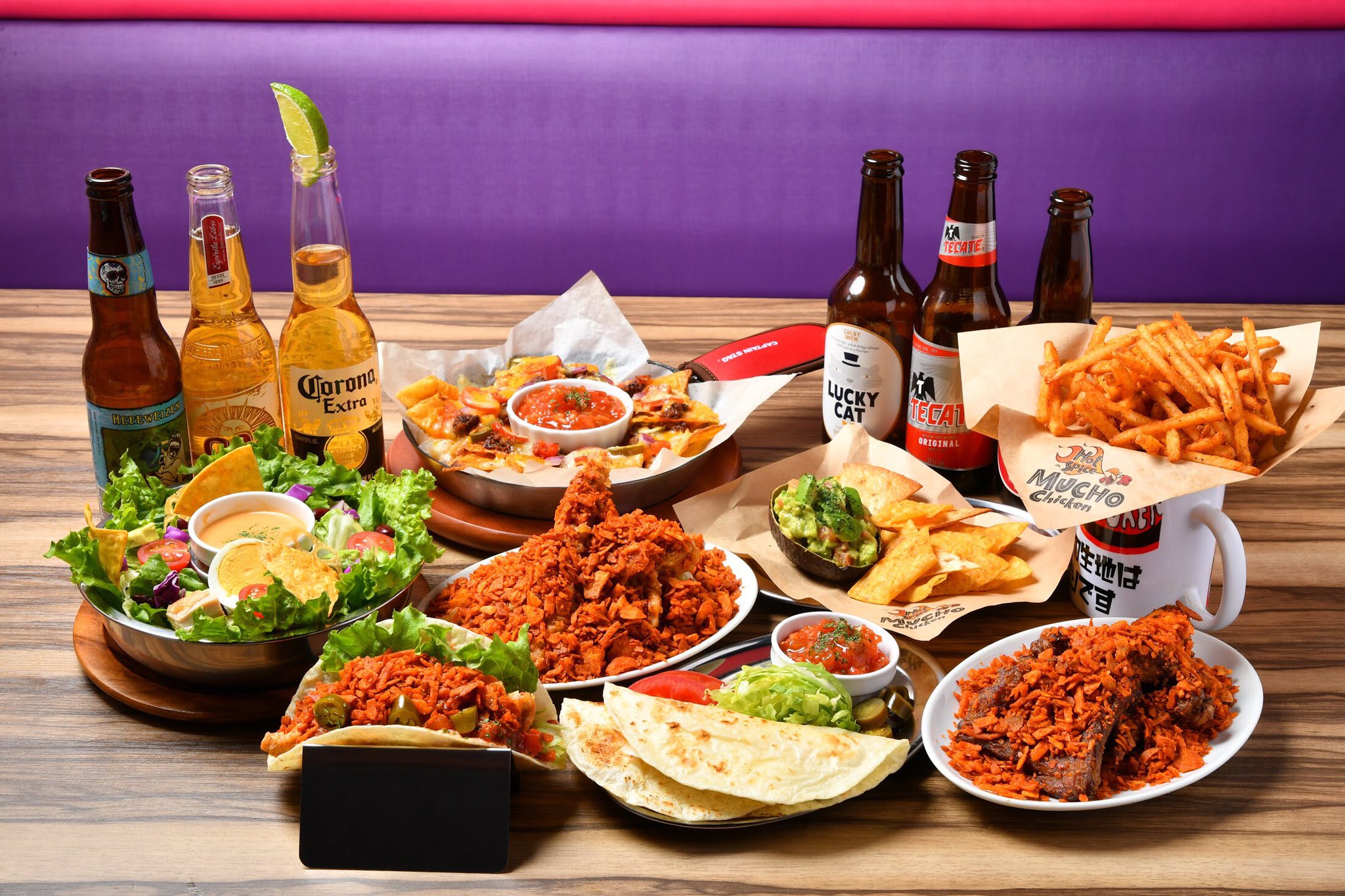 Muchochicken 今夜は タコパーティー そんな時は Muchoのparty コース 1000 料理のみ4品 4名様から 名古屋グルメ 名古屋ディナー 栄グルメ 栄ディナー 名古屋宴会 栄宴会 宴会 タコス メキシカン メキシコ料理 激辛会 辛い 辛いもの