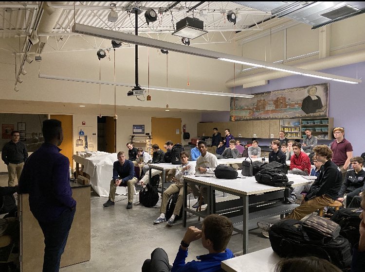 brosinprayer's tweet photo. Last Thursday, we kicked off Black History Month with Junior @CBCSLC member Miles French speaking about how we can live like African-American saints! Thanks Miles for making it a impactful morning ><> https://t.co/n01pOeGhVe