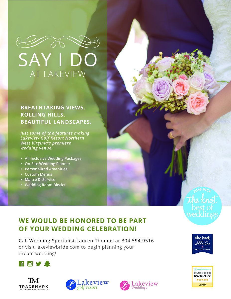 IDoAtLakeview's tweet photo. THE place to say "I do" in the Mountain State! 💍#wedding #ido #marriage #event #booknow #resort #Morgantown #WestVirginia #idoatlakeview #lakeviewresortwv https://t.co/Sz8liJoQG2