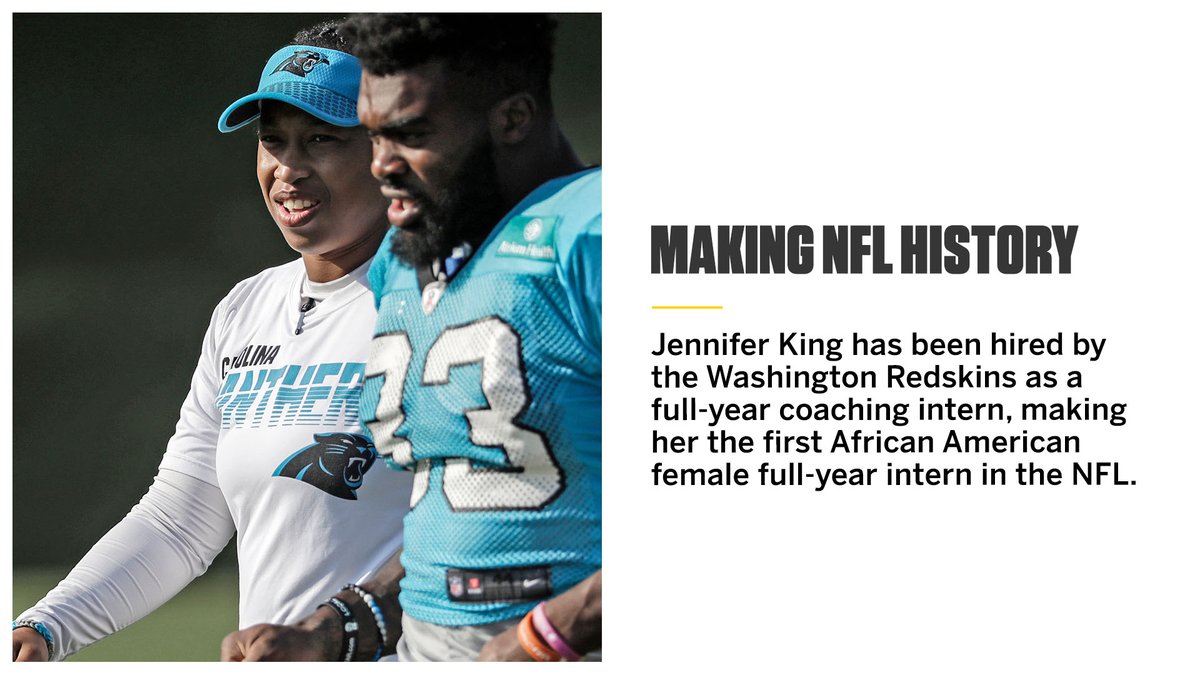 espnW's tweet image. Jennifer King is making her mark in the NFL 🙌