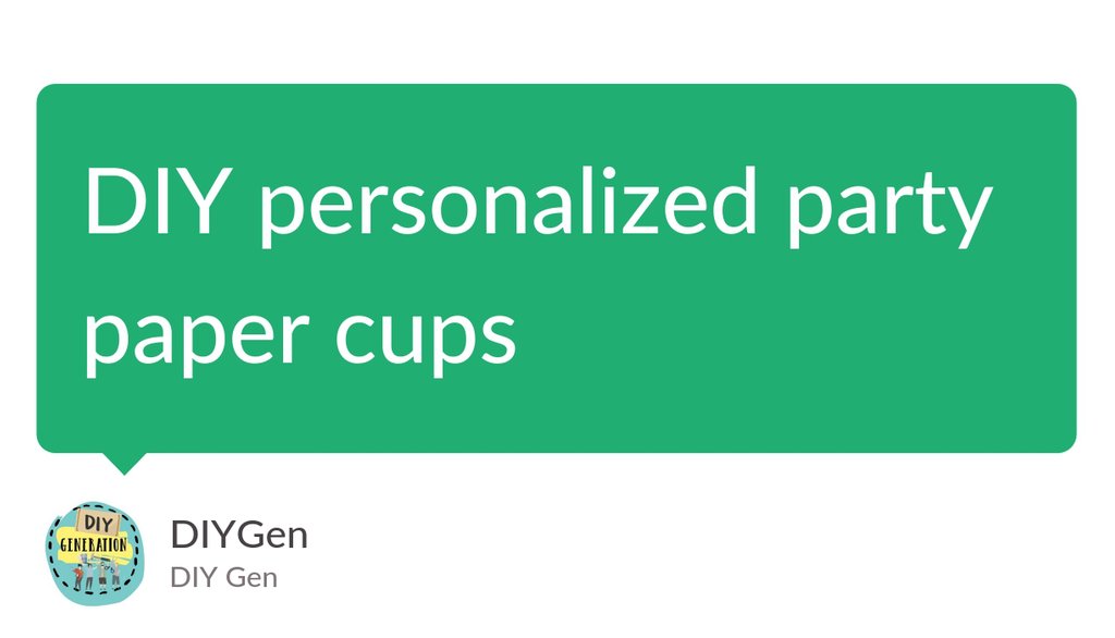 DIYGen1's tweet photo. DIY personalized party paper cups: https://t.co/qcwHdtLvI3

#DoItYourself #Twine #DIY https://t.co/eSUpORrxZk