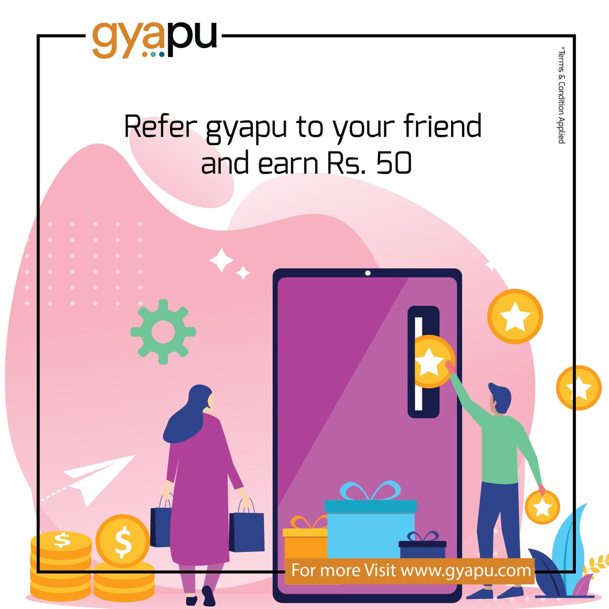 gyapunepal's tweet photo. Refer and Earn Rs. 50. Check this out - https://t.co/6RYyBaj2Jo.
Make sure you won't miss the chance to earn and use them to shop your favorite products from Gyapu.
#gyapu #gyapunepal #registerandearn #referandearn #gyapustore #onlineshopping #ecommercenepal #buyandsell https://t.co/AM7UbZVzVx